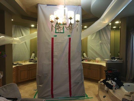 Containment of Mold Remediation Work Space