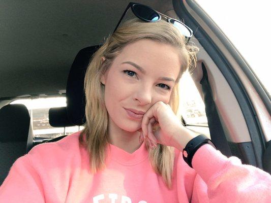 Got my hair done by Jamie. Loving my brighter color & cut.