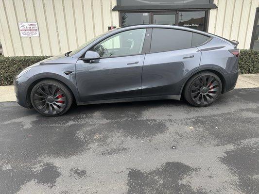 Lower wrap to protect from road grime pitting.