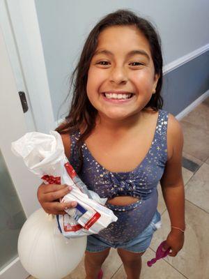 Clean teeth and a goodie bag. Thank you Dr. Reyes