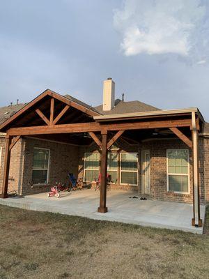 Hj Cedar Patio Covers and Stamped Concrete