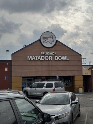 Sign outside still says Matador Bowl even though it hasn't been called that for awhile now