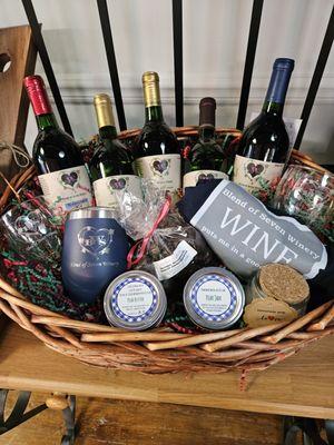 Custom gift baskets always available