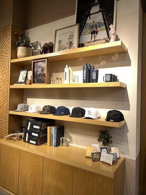 Hats and branded drink ware