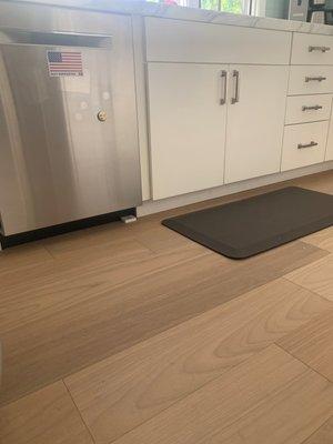 Kitchen area that was replaced