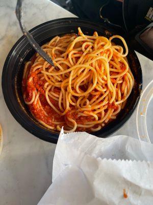 Spaghetti and Meat Sauce with Meatball Combo