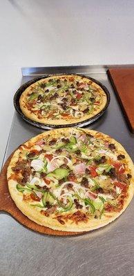 EHOP Special Pizza - pepperoni, sausage, hamburg, ham, mushroom, onion, & peppers