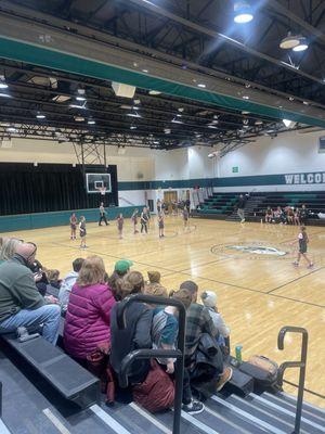 Basketball game for 3rd and 4th graders