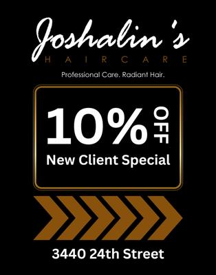 10% off NEW CLIENT SPECIAL