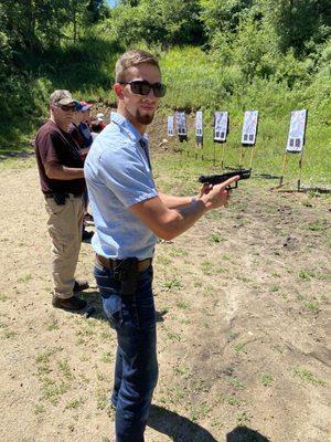 At the shooting range!!