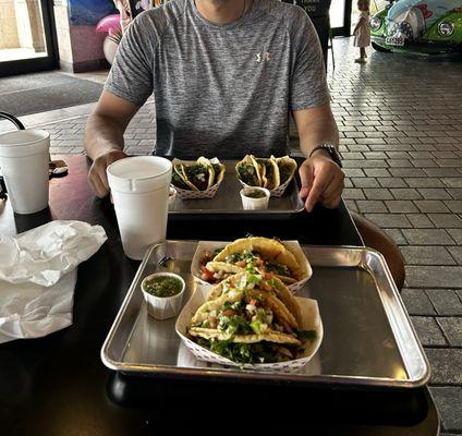 Chicken Mole Taco & Asada Beef Taco