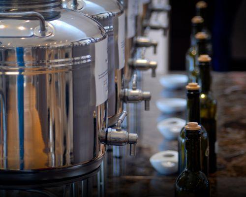 39 flavors of aged balsamic vinegars and fresh extra virgin olive oil. Available in multiple sizes. Now located inside Surf & Turf Nebraska.