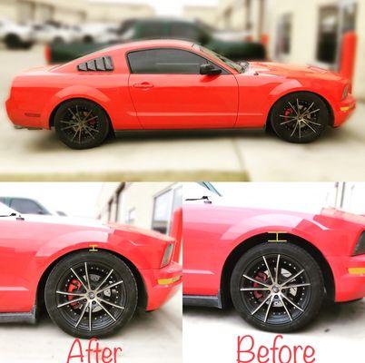 Before and After, lowering ! Big changes