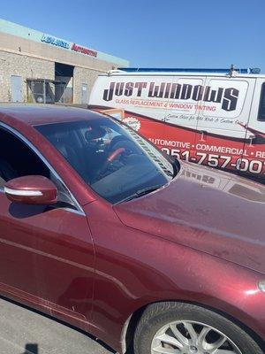 New windshield installed