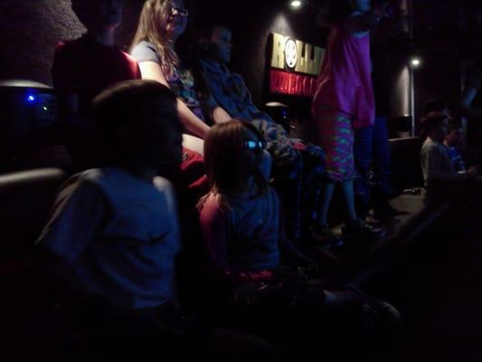 Kids playing minecraft