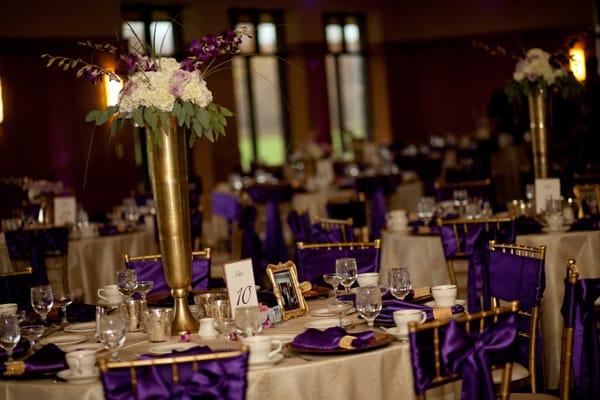 Linen, charger plates, napkins, napkin rings, chiavari chairs and sash all from Affairs to Remember!