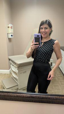 At my one month post-surgery appointment @The artisan Center of Plastic Surgery at Katy, Texas