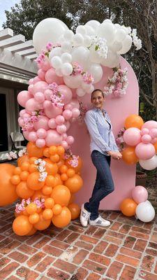 We create beauty together - mother and daughter, side by side, bringing balloon dreams to life.