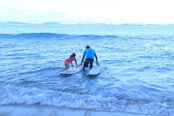 Private 1:1 surf lesson Waikiki Beach