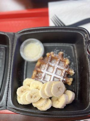Banana waffle