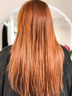 Two rows of Invisible Bead Extensions
