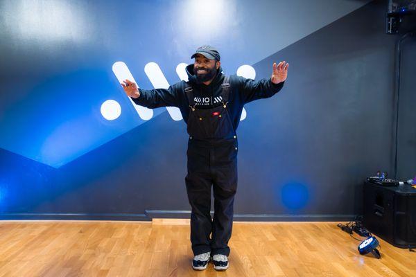 Coach Teaching Break Dance class.