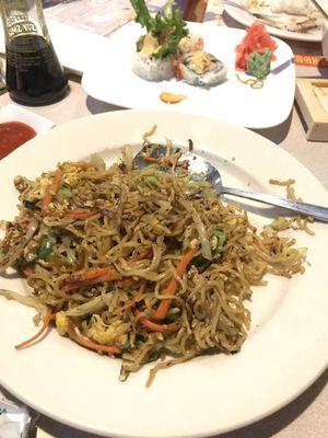 Really good! Stir fried ramen noodles with jalapeño