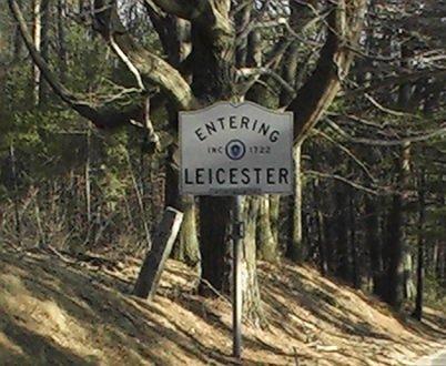 Entering Leicester from Paxton.