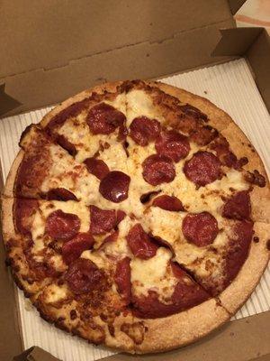 This is a second sauce around the rim pizza. I didn't even give any to my dog