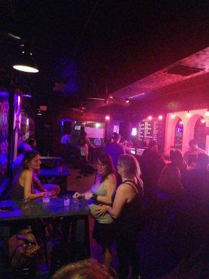 Long view of the bar. Supporter of live new music,