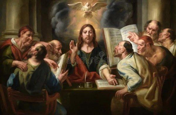 Jesus with the Pharisees whom thought none was wise but them.