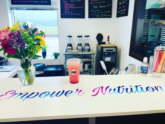 We offer protein teas, smoothies, coffees, and waffles! Stop by for a nutritious and delicious treat.