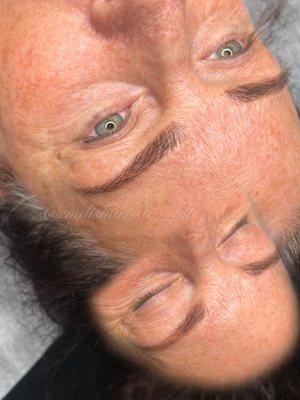 Brows before and after