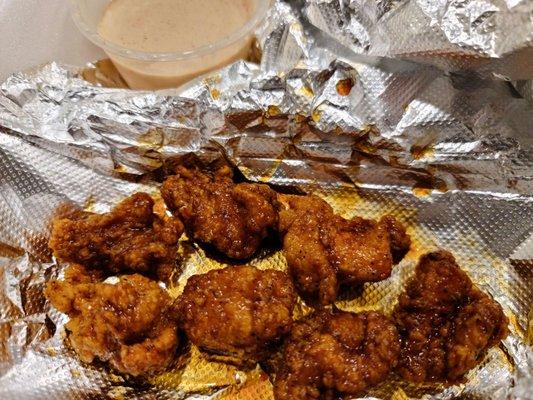 Asian boneless wings special. I forgot the name of them, but they were really good!