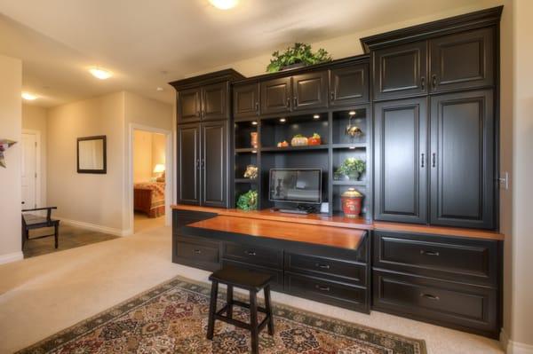 Home Office Painted Cabinetry