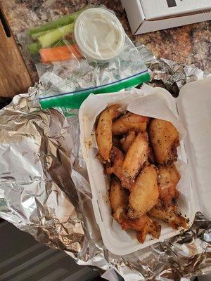 Garlic butter wings