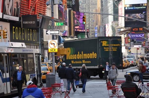 working in time square