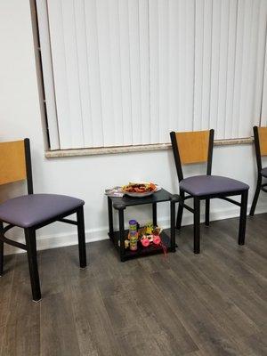 Comfortable, easy to clean seating