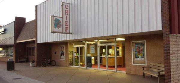 Outside of Chief Theater.
