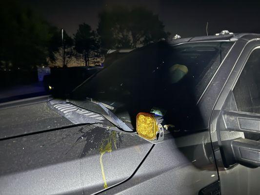 $70K truck egged by managers son