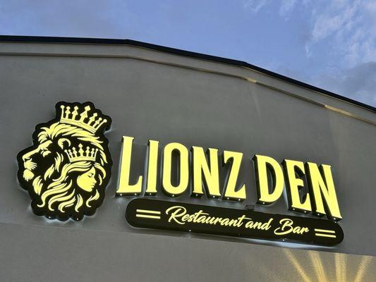 Front Sign with awesome Logo