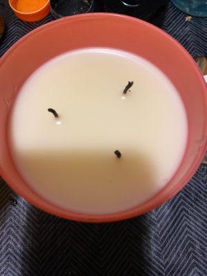 Iced dragon fruit tea candle