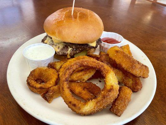 Double Cheese and O-Rings.