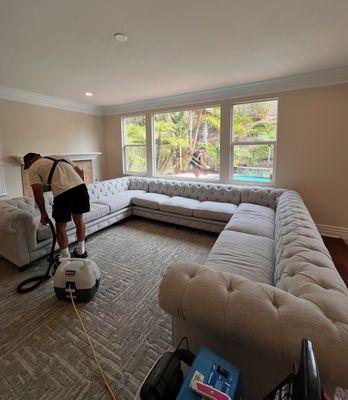 Upholstery cleaning
