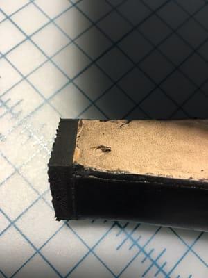 New heel put on. See the nail sticking out?!?!?