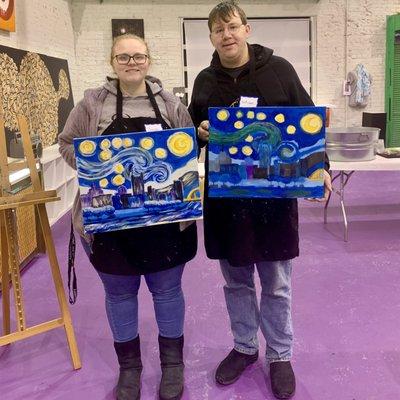 Yinzer Starry Night at Paint Monkey