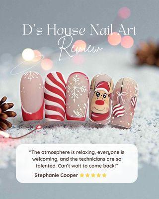 Holiday nails, happy hearts.
Thank you for the sweet review!