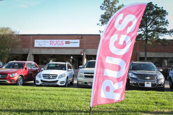 Our new showroom at 7050 Portwest Dr. faces Old Katy Rd.