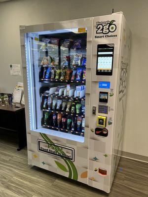 Snacks inside a library! Never seen this before!