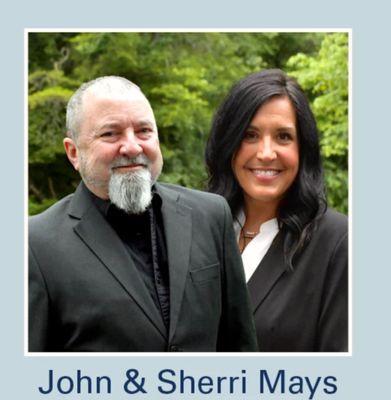 We are John and Sherri Mays. Agency owners of Brightway Insurance The Mays Agency.